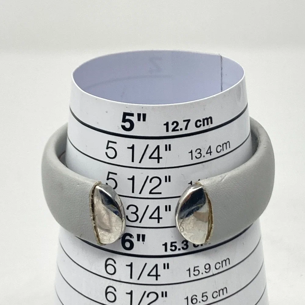 Maurices Women's Watch Chevron Dial 33mm Silver Tone Cuff New Battery SMALL 6